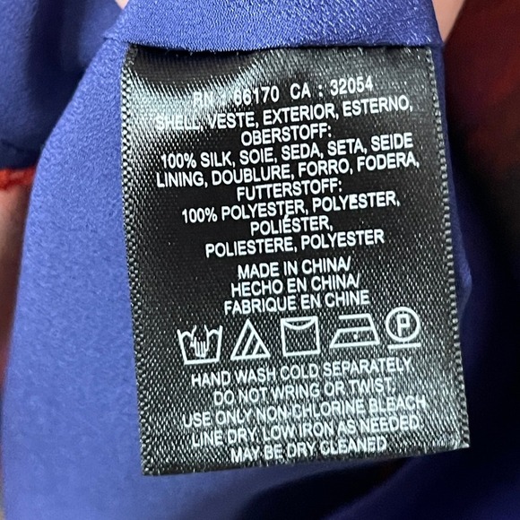 ❌SOLD❌LEIFSDOTTIR Anthropologie Blue Watercolor Floral Silk Fanned Mini Dress - Picture 7 of 8